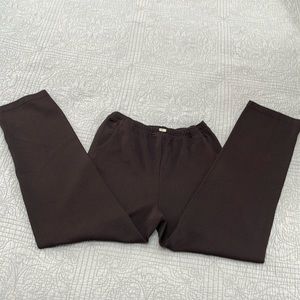 St. John Sport by Marie Gray Brown Knit Slacks Size S